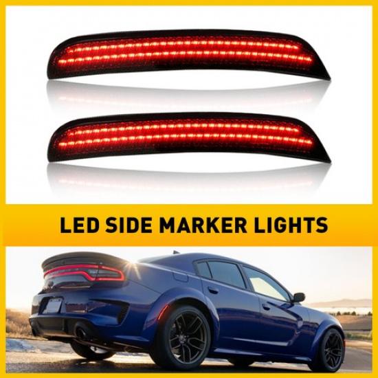 Rear Bumper Smoked Red Side Marker Signal Lights For 2015- Dodge Charger EXV
Rear Bumper Smoked Red Side Marker Signal Lights For 2015- Dodge Charger EXV