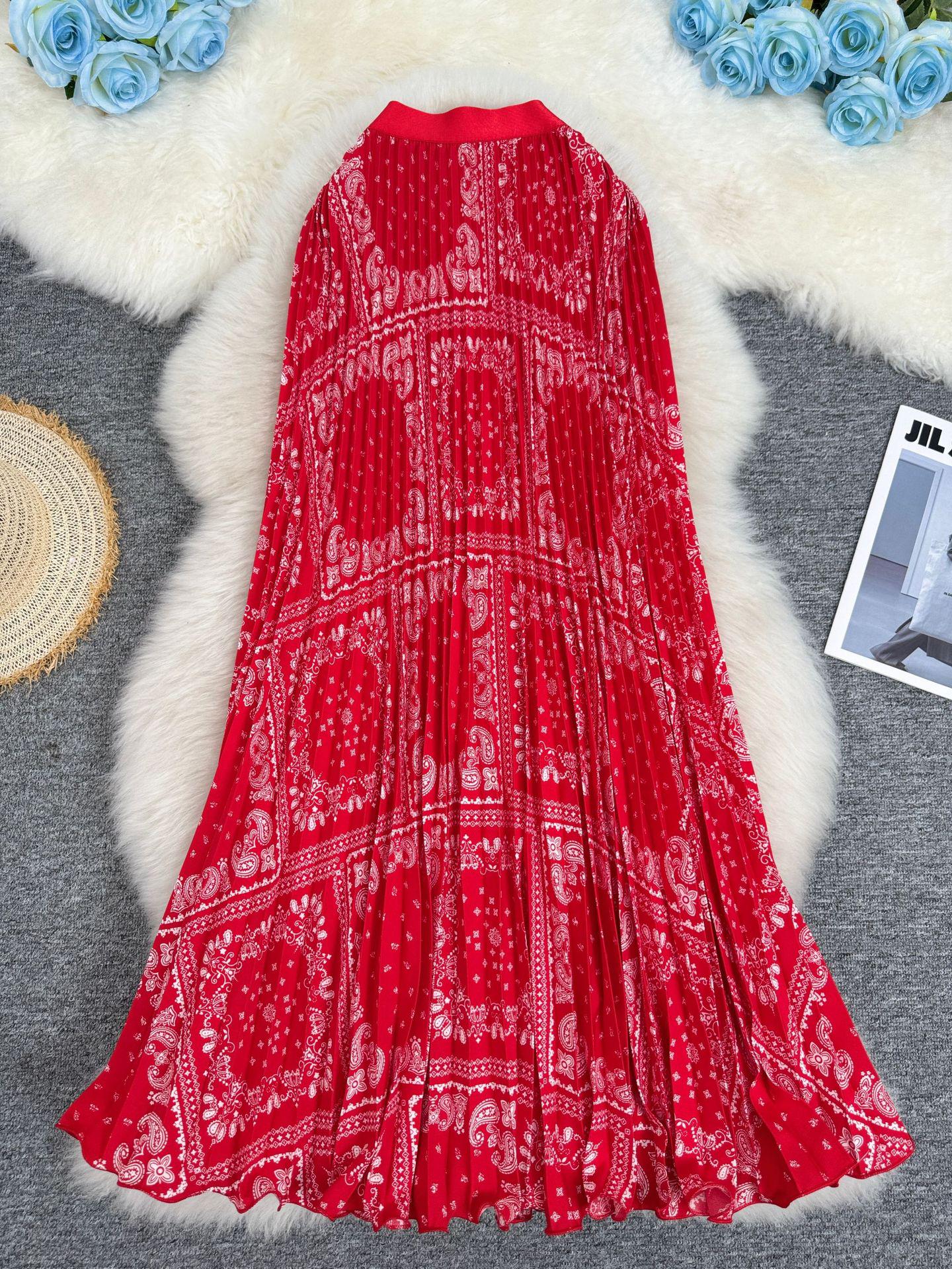 Red Pleated Printed Midi A-line Skirt for Women - All Seasons One Size ярко-красный
Red Pleated Printed Midi A-line Skirt for Women - All Seasons One Size ярко-красный