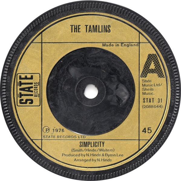 7inch Record TAMLINS - Simplicity STAT31 State Records 1976 UK Reggae, Ska & Dub Used
7inch Record TAMLINS - Simplicity STAT31 State Records 1976 UK Reggae, Ska & Dub Used