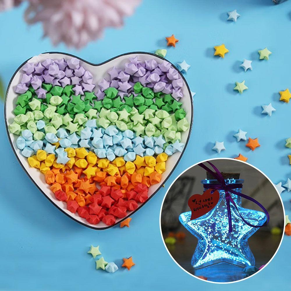 90 PCS Star Folding Paper Stars Shape Origami Stars Glass Bottle Craft Glass Jars for Home зелений
90 PCS Star Folding Paper Stars Shape Origami Stars Glass Bottle Craft Glass Jars for Home зелений