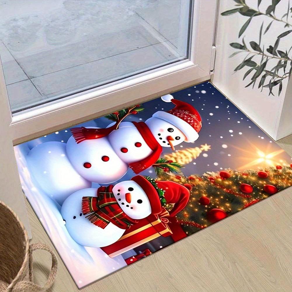 1pc Christmas Themed Rug, Big Snowman and Little Snowman Print, Bedside Carpet, Non slip Laundry Room Mat, Machine Washable Water Absorbing 60cm by 90cm
1pc Christmas Themed Rug, Big Snowman and Little Snowman Print, Bedside Carpet, Non slip Laundry Room Mat, Machine Washable Water Absorbing 60cm by 90cm