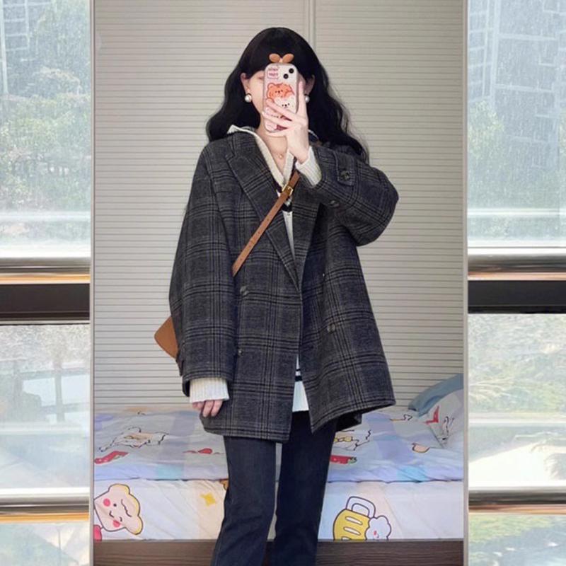 Women s Spring 2025 Plaid Wool Coat - Short, Petite, Korean-Inspired, Hepburn Style M (45-55kg)
Women s Spring 2025 Plaid Wool Coat - Short, Petite, Korean-Inspired, Hepburn Style M (45-55kg)