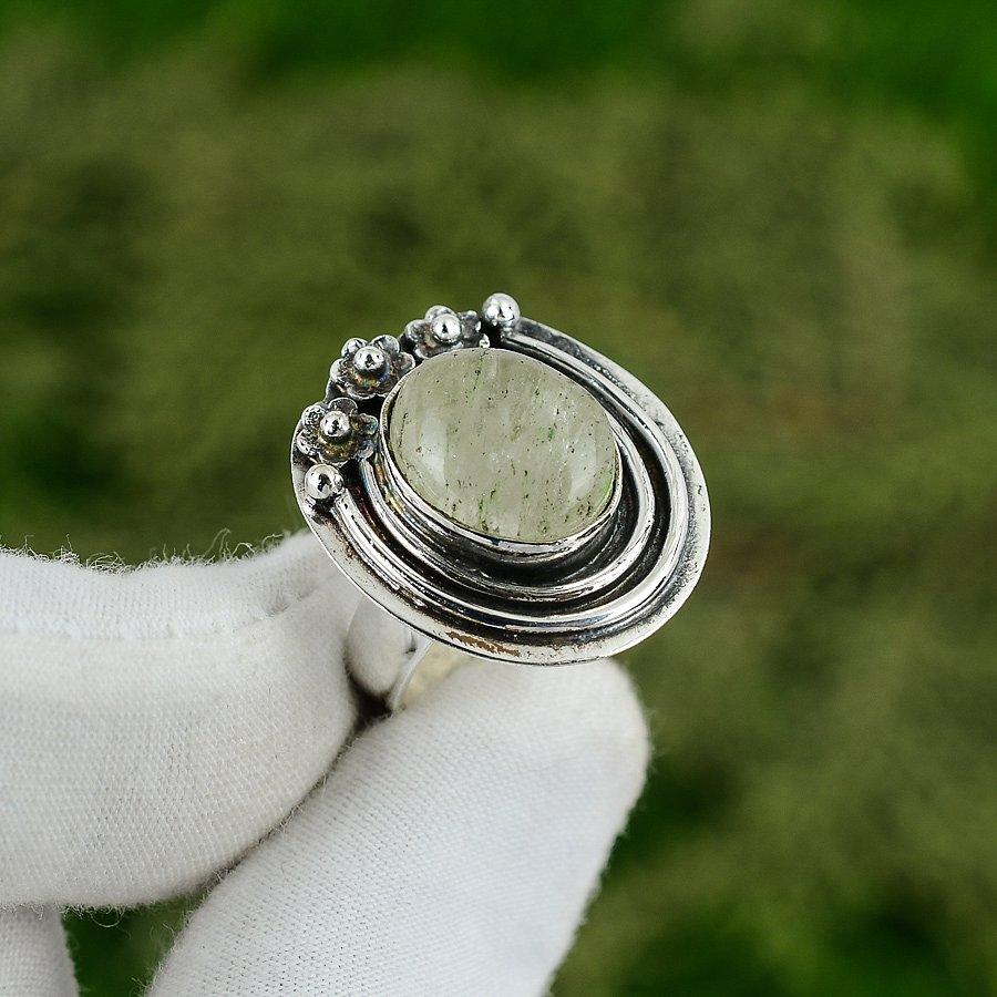 Gift For Her Natural Green Apatite Solitaire Adjustable Ring 925 Silver Adjustable
Gift For Her Natural Green Apatite Solitaire Adjustable Ring 925 Silver Adjustable