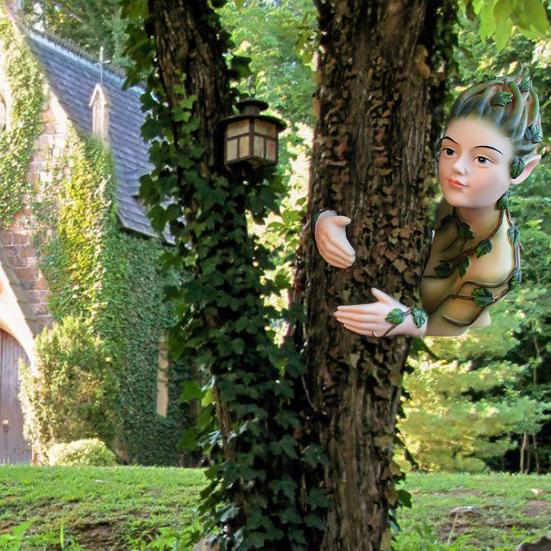 Yousheng Elf Statue Fairy Tree Hugger Waterproof UV Resistant Simple Installation Fairy Garden Ornament Figurines Tree Hugger Sets
Yousheng Elf Statue Fairy Tree Hugger Waterproof UV Resistant Simple Installation Fairy Garden Ornament Figurines Tree Hugger Sets