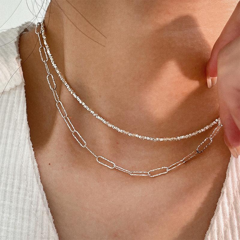 Yinruitai S925 Sterling Silver Retro Tide Pendant: Four-Corner Fragment Silver Full String Jewelry - Women s Handwear/Anklet/Necklace 925 Silver
Yinruitai S925 Sterling Silver Retro Tide Pendant: Four-Corner Fragment Silver Full String Jewelry - Women s Handwear/Anklet/Necklace 925 Silver