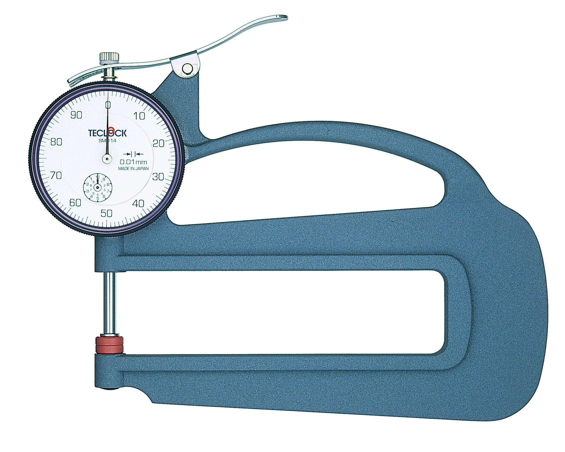 Teklok Thickness Gauge SM114 Range Graduation Measuring Depth Probe and Anvil (Measuring 10mm, 0.01mm, 120mm, 10 Flat)
Teklok Thickness Gauge SM114 Range Graduation Measuring Depth Probe and Anvil (Measuring 10mm, 0.01mm, 120mm, 10 Flat)