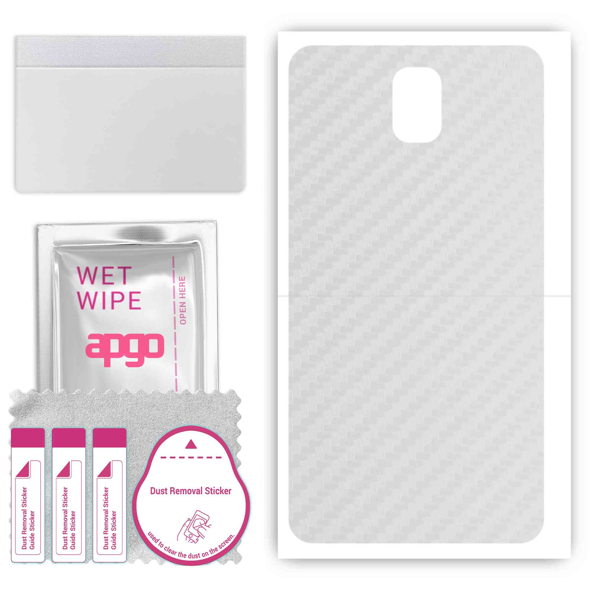 apgo Protective Skin Sticker for the back compatible with Samsung Galaxy Note 3, Wrap Film, Foil, Vinyl - Pattern Transparent Carbon
apgo Protective Skin Sticker for the back compatible with Samsung Galaxy Note 3, Wrap Film, Foil, Vinyl - Pattern Transparent Carbon