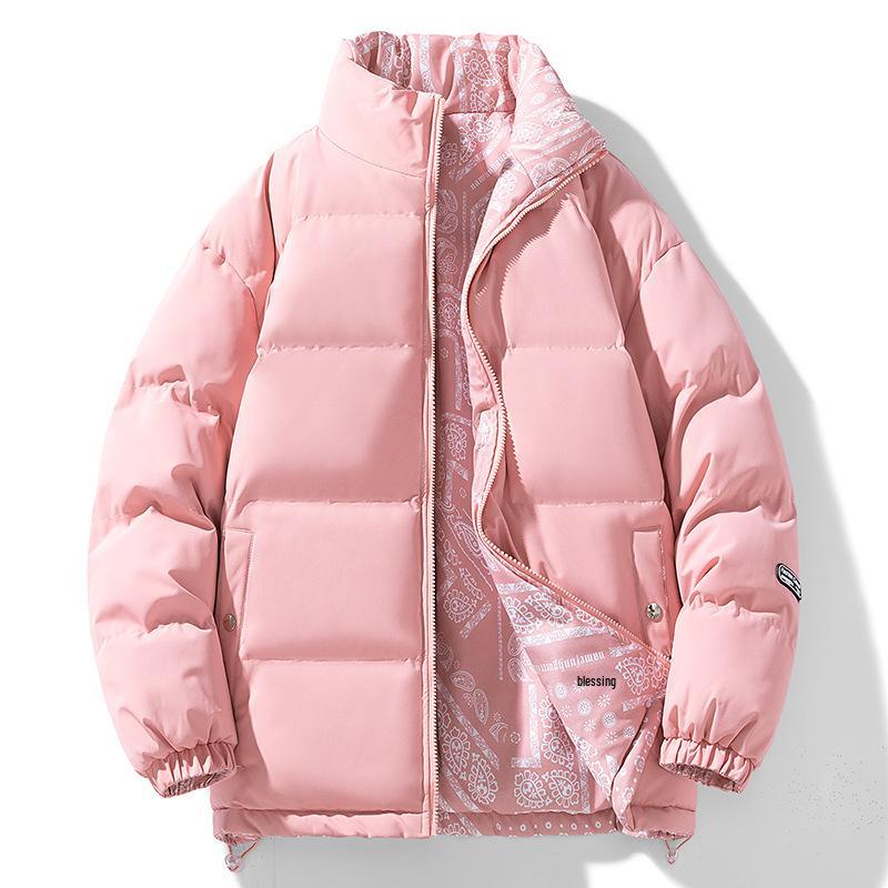 Unisex Autumn/Winter Cotton Jacket with Stand Collar, Plus Size, Double-Sided Wear for Couples 3XL рожевий
Unisex Autumn/Winter Cotton Jacket with Stand Collar, Plus Size, Double-Sided Wear for Couples 3XL рожевий