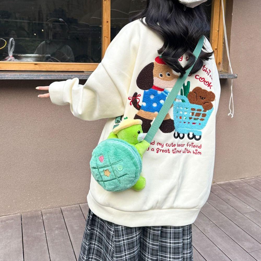 Animals Turtle Doll Shoulder Bag Plush Doll Cartoon Plush Schoolbag Turtle Plush Backpack Girls зелений
Animals Turtle Doll Shoulder Bag Plush Doll Cartoon Plush Schoolbag Turtle Plush Backpack Girls зелений