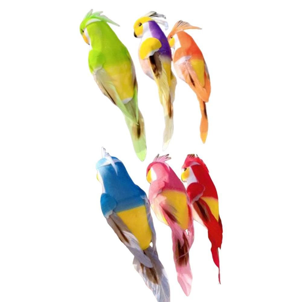 6PCS Mixed Color Parrot Artificial Birds with Clips Foam Faux Parakeet Bird Photo Props Handicraft Artificial Bird Model
6PCS Mixed Color Parrot Artificial Birds with Clips Foam Faux Parakeet Bird Photo Props Handicraft Artificial Bird Model