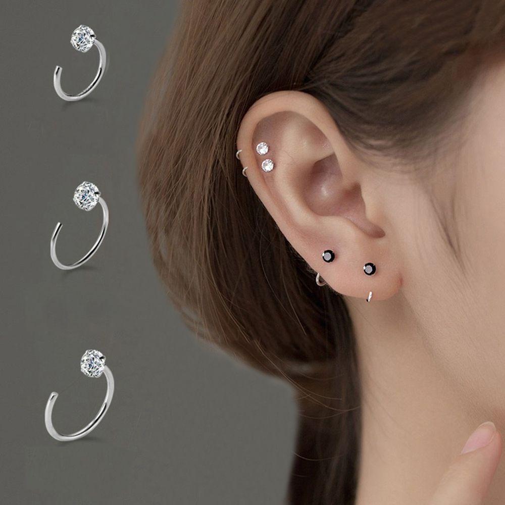Zircon Small Earring Hoop Sterling Silver Earrings Female Stud Earrings Korean Style Earrings 6mm белый
Zircon Small Earring Hoop Sterling Silver Earrings Female Stud Earrings Korean Style Earrings 6mm белый