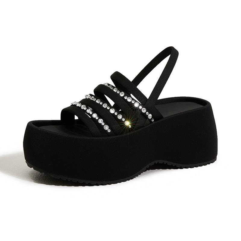 thick-soled half-slippers women s 2025 summer new rhinestone black fashion sandals Roman versatile comfortable height-increasing women s shoes 39 чёрный
thick-soled half-slippers women s 2025 summer new rhinestone black fashion sandals Roman versatile comfortable height-increasing women s shoes 39 чёрный
