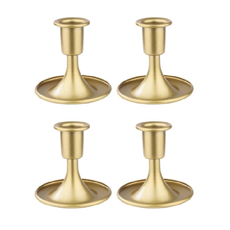 Pack Of 4 Decorative Golden Metal Candle Holders Elegant Candlestick With Stable Base For Safety Candle Display Decors small
Pack Of 4 Decorative Golden Metal Candle Holders Elegant Candlestick With Stable Base For Safety Candle Display Decors small