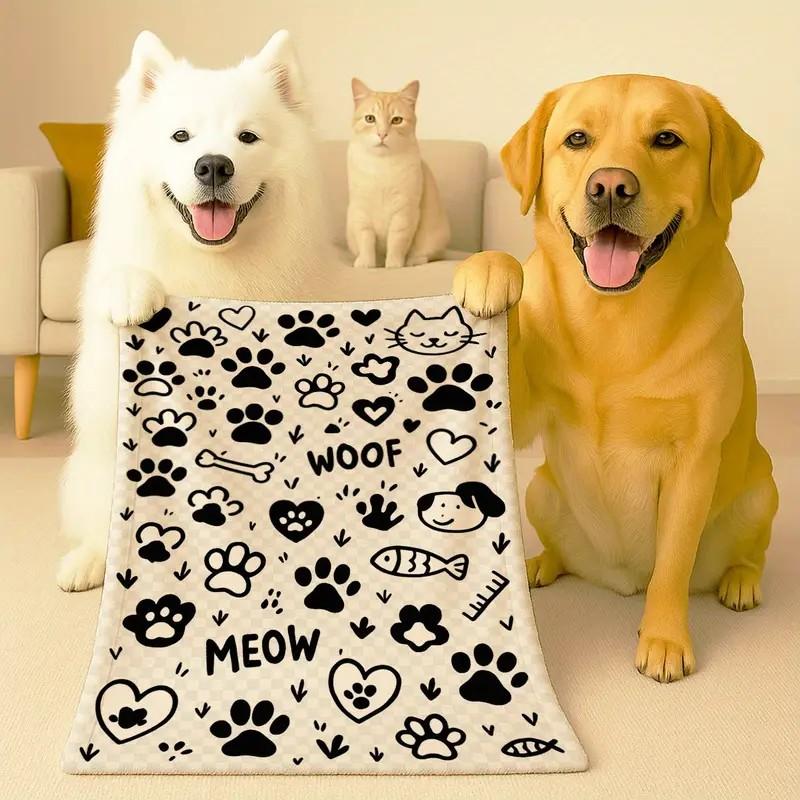 VIKAMA Cute Dog Paw Pattern Pet Blanket, Plush Soft And Skin-Friendly, Sofa Blanket, Air Conditioning Blanket, Home Decoration 80x120cm(31x47inch)
VIKAMA Cute Dog Paw Pattern Pet Blanket, Plush Soft And Skin-Friendly, Sofa Blanket, Air Conditioning Blanket, Home Decoration 80x120cm(31x47inch)