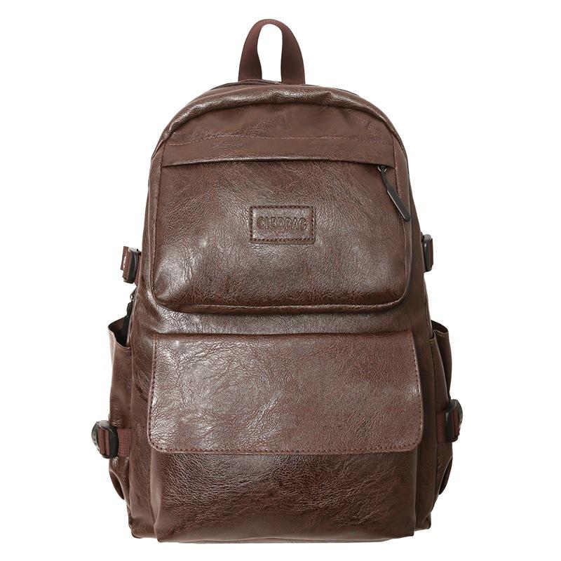 Korean Version of PU Men s Backpack Backpack Travel Bag Student Schoolbag Computer Men s Bag Tide коричневый
Korean Version of PU Men s Backpack Backpack Travel Bag Student Schoolbag Computer Men s Bag Tide коричневый