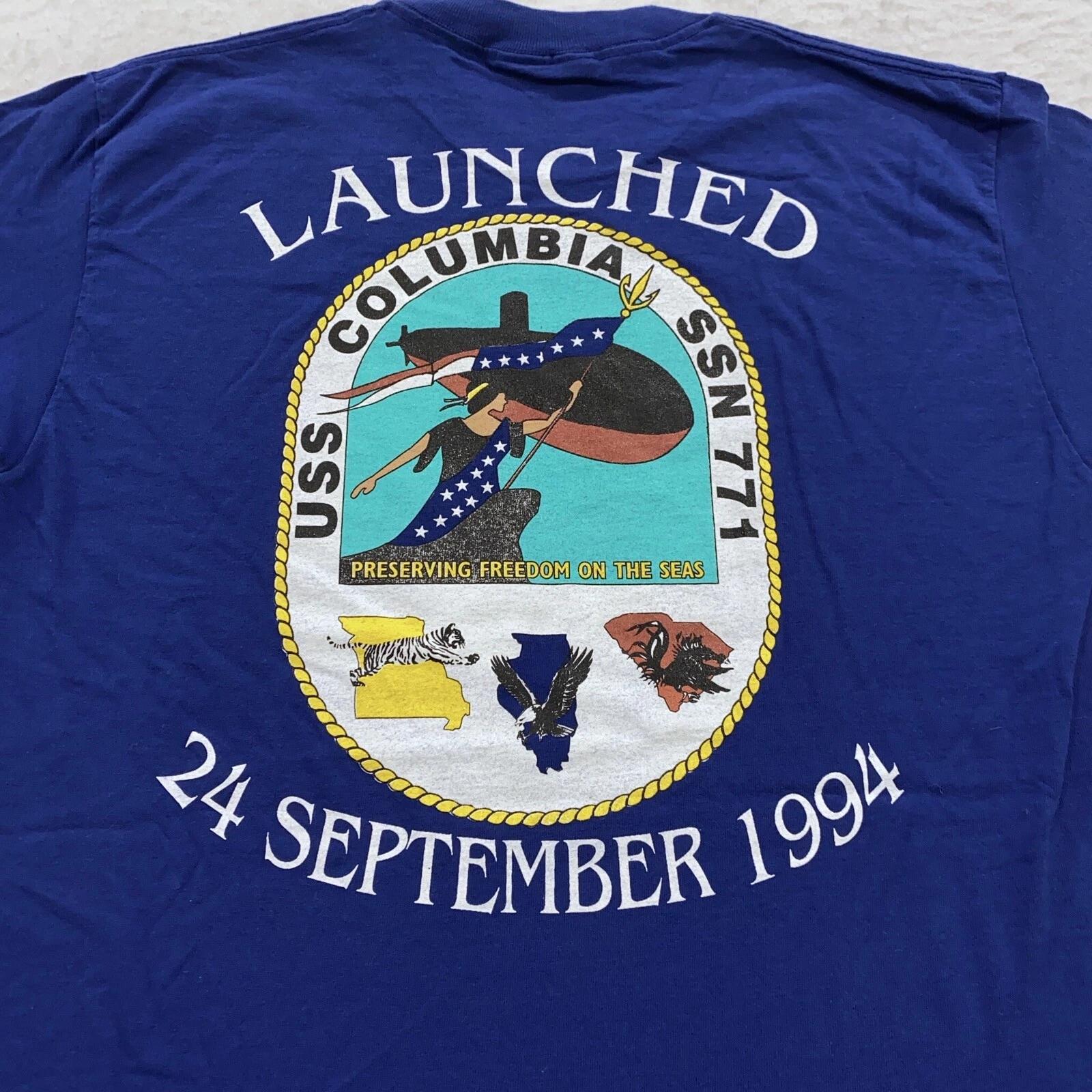 vintage 1994 US NAVY USS COLUMBIA SUBMARINE T-Shirt MEDIUM soft 90s M
vintage 1994 US NAVY USS COLUMBIA SUBMARINE T-Shirt MEDIUM soft 90s M