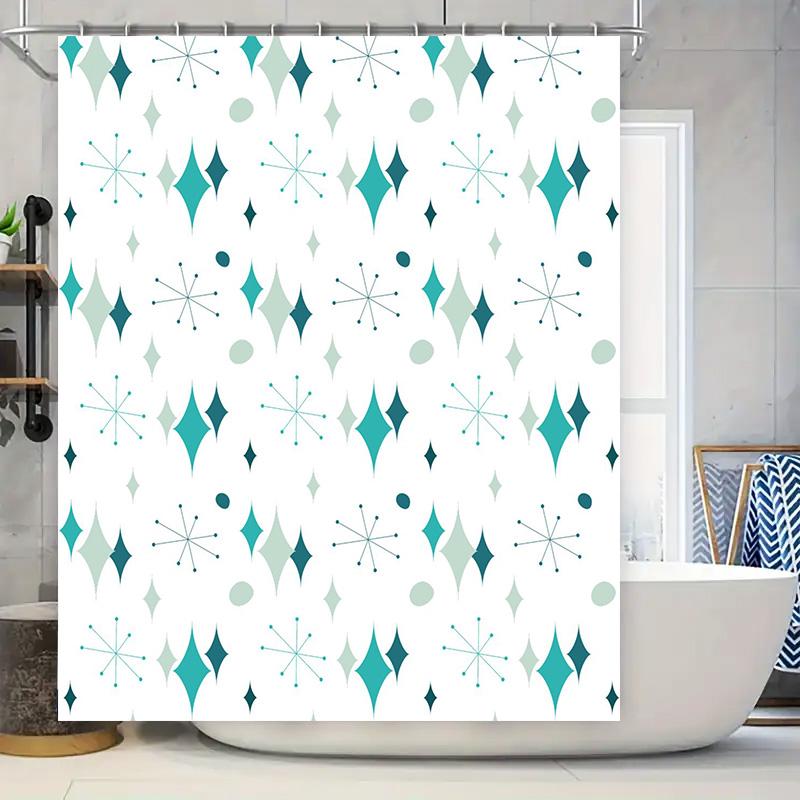 Vintage Blue White Diamond Shower Curtain Waterproof Bathroom Decor For Home Decoration Modern Retro Stylish Design (Size: 72X84 W60H190(CM)-1 Pcs
Vintage Blue White Diamond Shower Curtain Waterproof Bathroom Decor For Home Decoration Modern Retro Stylish Design (Size: 72X84 W60H190(CM)-1 Pcs