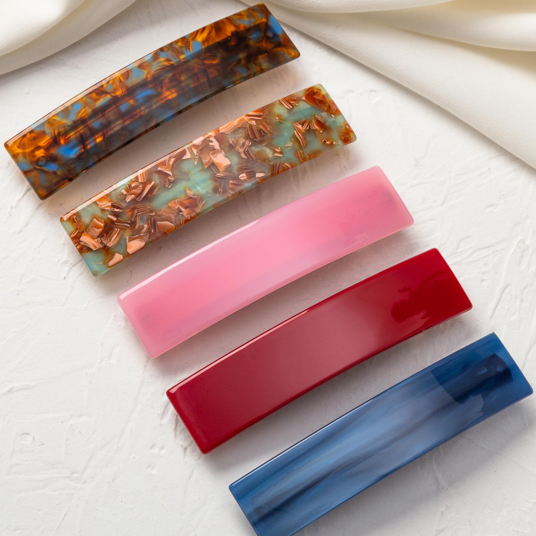 10.5cm*2.3cm Acetate French Clips Hairclips for Girls Floral Blue Black Barrettes Headwear Hair Accessories Big Size Clips
10.5cm*2.3cm Acetate French Clips Hairclips for Girls Floral Blue Black Barrettes Headwear Hair Accessories Big Size Clips