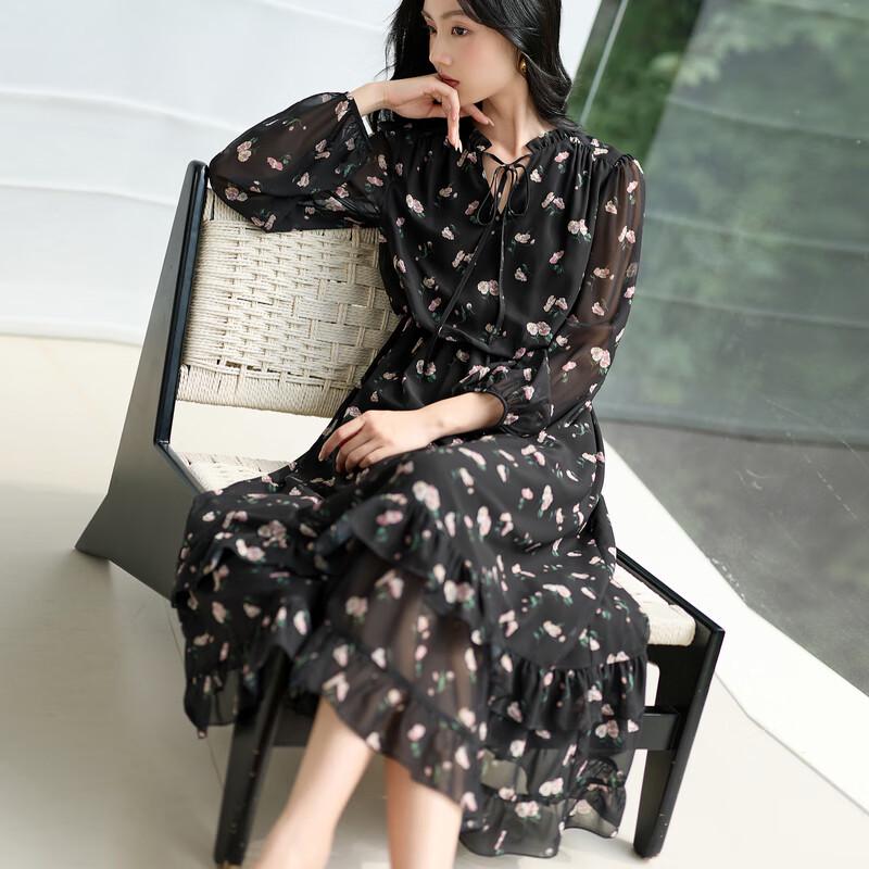 Платье А-силуэта из шифона с цветочным принтом Sancai 2025 Осень L
Платье А-силуэта из шифона с цветочным принтом Sancai 2025 Осень L