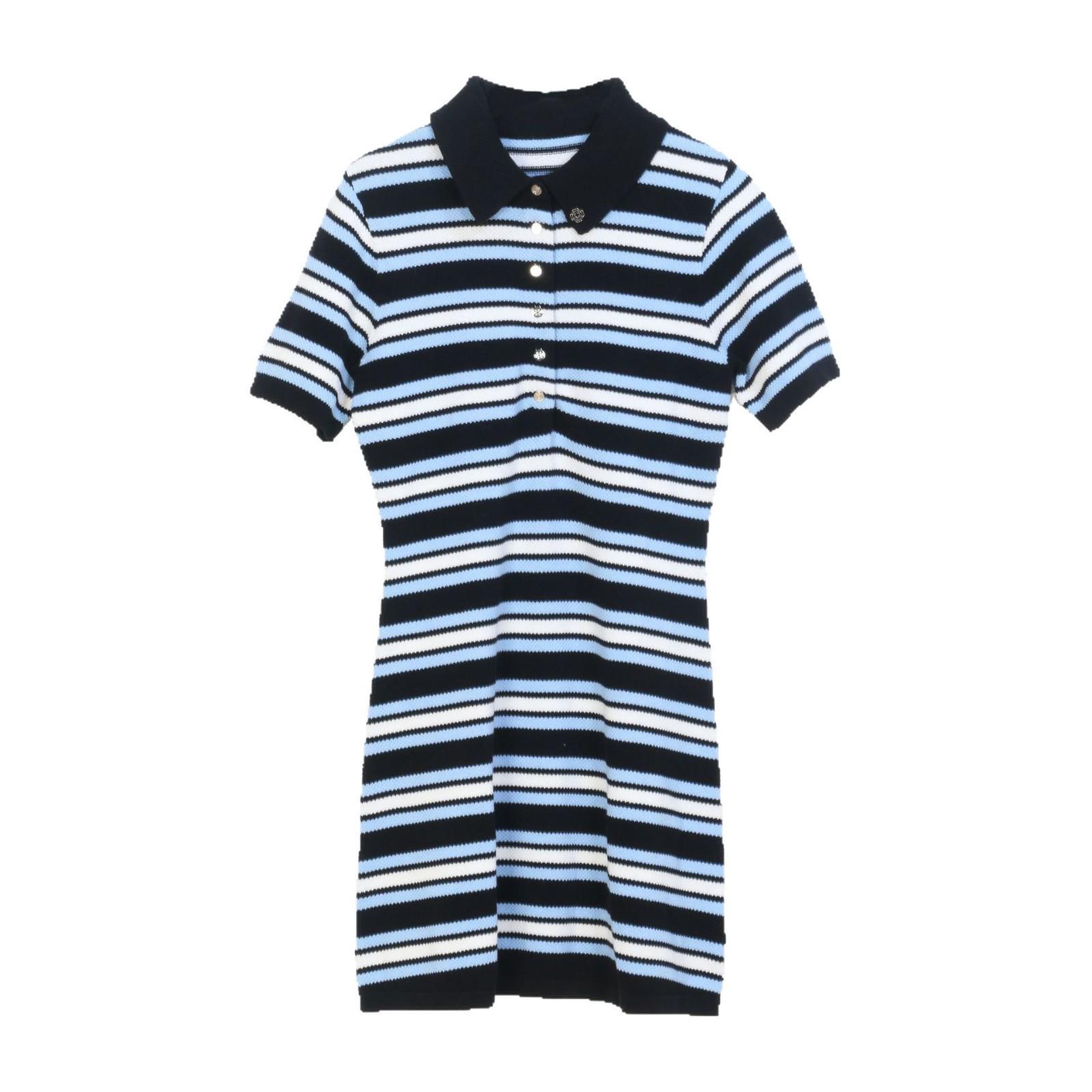 Zhuoya French Short-Sleeve Color Block Polo Dress for Spring/Summer - Sweet, Slim Knit Design M
Zhuoya French Short-Sleeve Color Block Polo Dress for Spring/Summer - Sweet, Slim Knit Design M