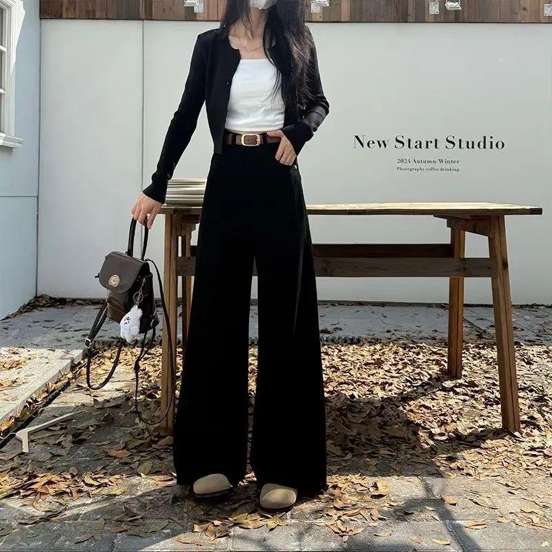 2025 Summer Women s Black High-Waisted Loose Straight-Leg Wide-Leg Floor-Length Jeans Medium
2025 Summer Women s Black High-Waisted Loose Straight-Leg Wide-Leg Floor-Length Jeans Medium