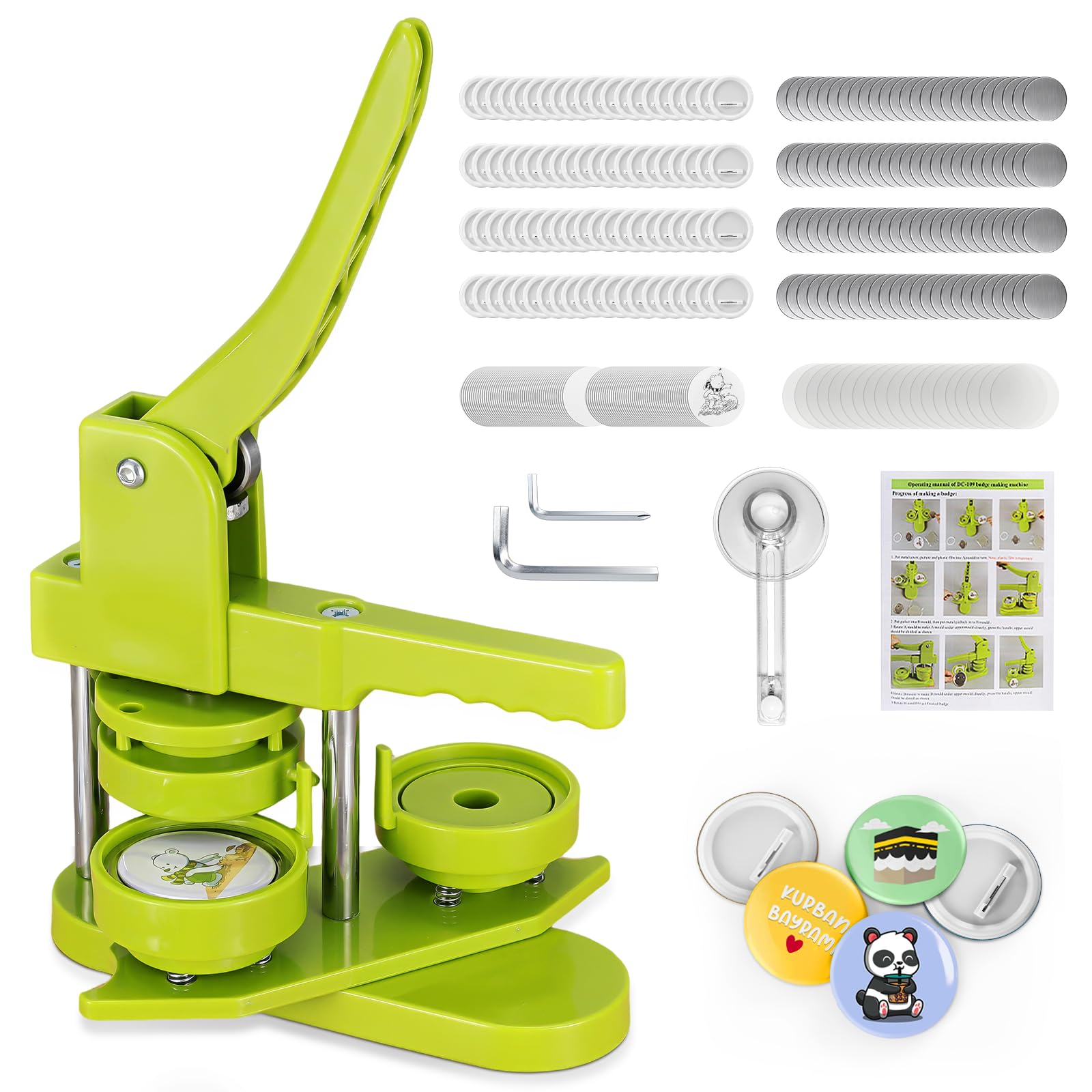 58mm Badge Maker, 100 Badge Materials Included, Anime/Idol Merchandise, Original Badges, Lightweight, DIY Toy, Craft, School Entrance Gift (Round)
58mm Badge Maker, 100 Badge Materials Included, Anime/Idol Merchandise, Original Badges, Lightweight, DIY Toy, Craft, School Entrance Gift (Round)