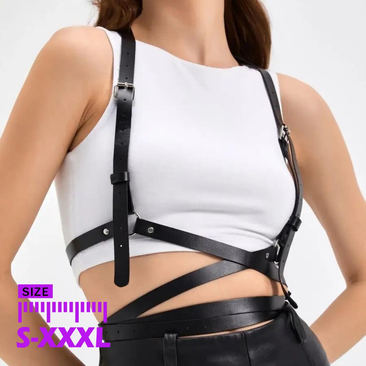 Plus Size Women S Women S Fashion Body Harness Corset Leather Lingerie Suspenders Gothic Fetish Clothing Accessory Y14322YY-
Plus Size Women S Women S Fashion Body Harness Corset Leather Lingerie Suspenders Gothic Fetish Clothing Accessory Y14322YY-