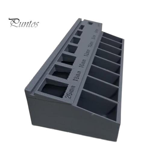Лоток для классификации болтов M3 с 7 измерительными слотами PLA Прочный автоматический органайзер Классификатор болтов повышенной прочности для мастерской серый
Лоток для классификации болтов M3 с 7 измерительными слотами PLA Прочный автоматический органайзер Классификатор болтов повышенной прочности для мастерской серый