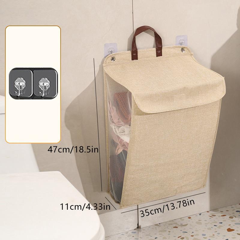 Foldable Adhesive Laundry Basket Hamper, Multifunctional Punch Free Wall Hanging Washing Clothes Mesh Hook Organizer M бежевий
Foldable Adhesive Laundry Basket Hamper, Multifunctional Punch Free Wall Hanging Washing Clothes Mesh Hook Organizer M бежевий
