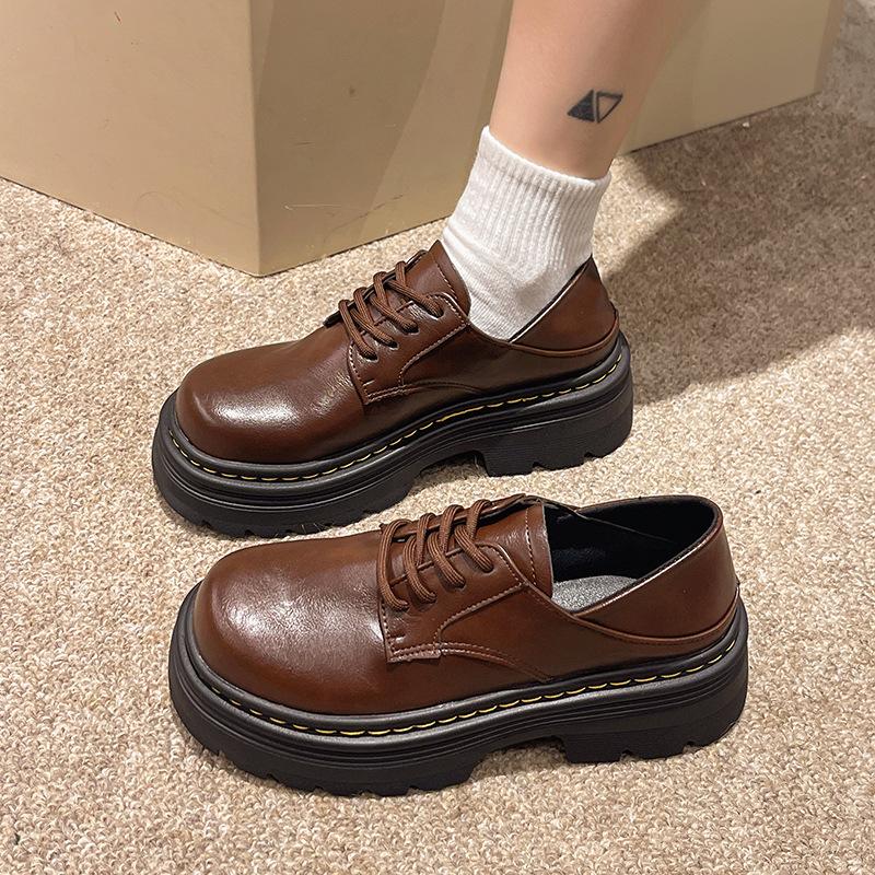 Wind versatile women s 2025 spring new lace-up skirt college style small leather shoes single 40 коричневий
Wind versatile women s 2025 spring new lace-up skirt college style small leather shoes single 40 коричневий