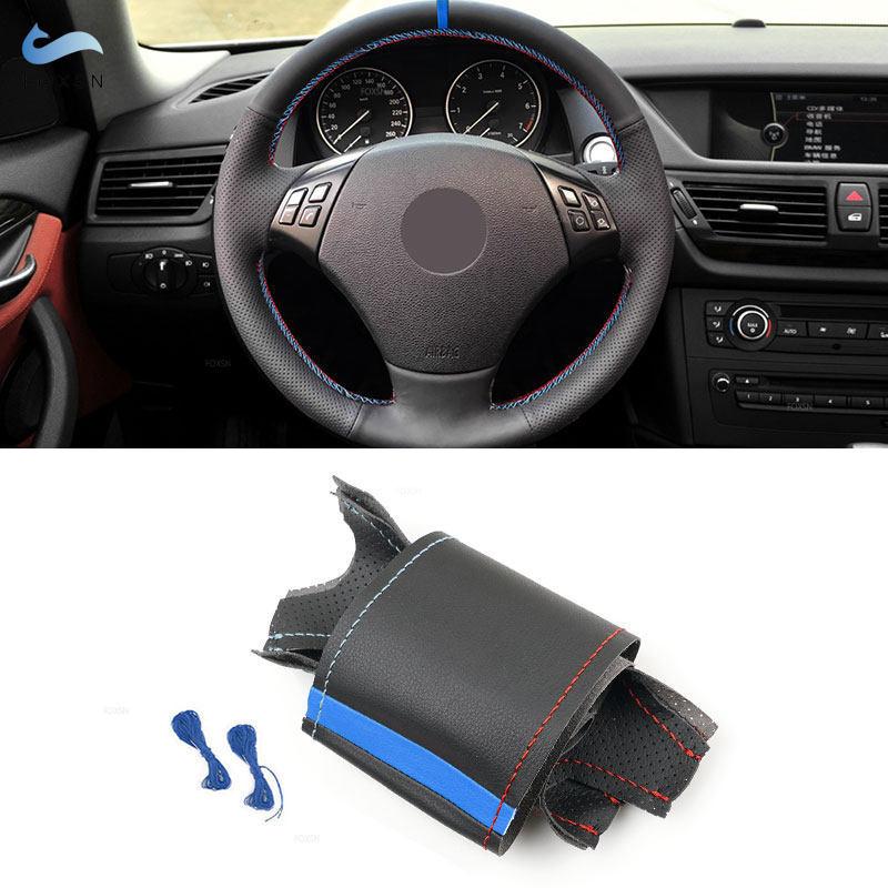 For BMW 3 Series E90 E91 2005-2011 X1 E84 2010-2013 Hand-stitched Car Interior Steering Wheel Leather Cover Trim with blue Bar
For BMW 3 Series E90 E91 2005-2011 X1 E84 2010-2013 Hand-stitched Car Interior Steering Wheel Leather Cover Trim with blue Bar