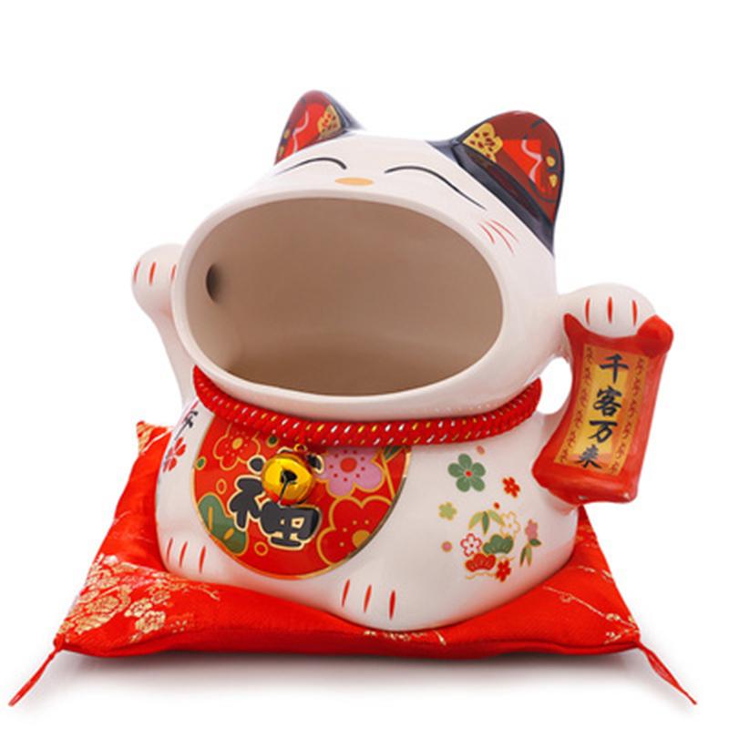 7 Inch Ceramics Lucky Cat Storage Tank Japanese-style Big Mouth Cat Decoration Candy Jar Crafts Home Living Room Furnishings
7 Inch Ceramics Lucky Cat Storage Tank Japanese-style Big Mouth Cat Decoration Candy Jar Crafts Home Living Room Furnishings