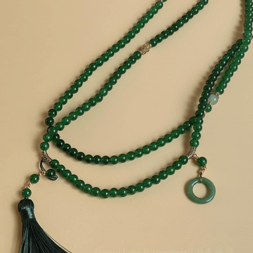 Traditional Long Beaded Necklace 108 Beadeds Cheongsam Sweater Chain Necklace Women Girls темно-зеленого
Traditional Long Beaded Necklace 108 Beadeds Cheongsam Sweater Chain Necklace Women Girls темно-зеленого