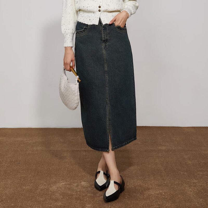 Ta Tu Women s Versatile Straight Denim Skirt with Front Slit S
Ta Tu Women s Versatile Straight Denim Skirt with Front Slit S