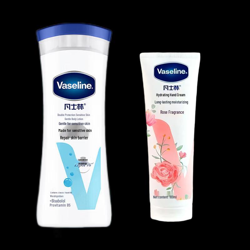 Vaseline Gentle Body Lotion & Rose Hand Cream Set
Vaseline Gentle Body Lotion & Rose Hand Cream Set