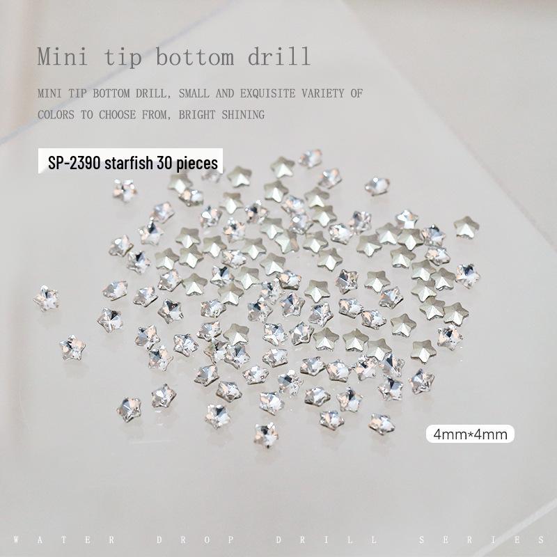 Starfish & Five-Pointed Star Rhinestone Nail Art Decorations - 30 Pc Set, Colorful & Irregular Shapes
Starfish & Five-Pointed Star Rhinestone Nail Art Decorations - 30 Pc Set, Colorful & Irregular Shapes