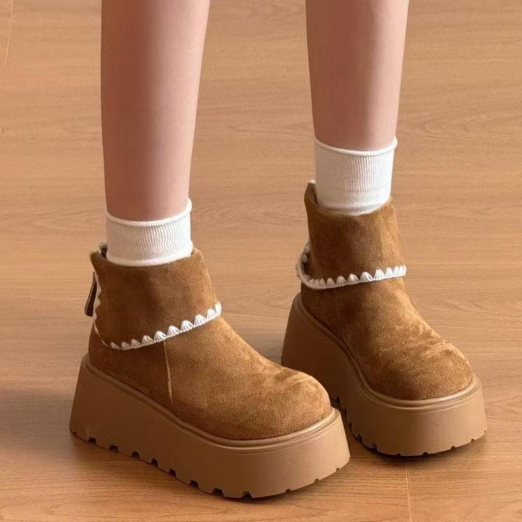 Thick-soled woven Martin boots, new models for small people, heightening, velvet, warm, waterproof and non-slip cotton shoes 35【foot length 22.5cm】 верблюд
Thick-soled woven Martin boots, new models for small people, heightening, velvet, warm, waterproof and non-slip cotton shoes 35【foot length 22.5cm】 верблюд