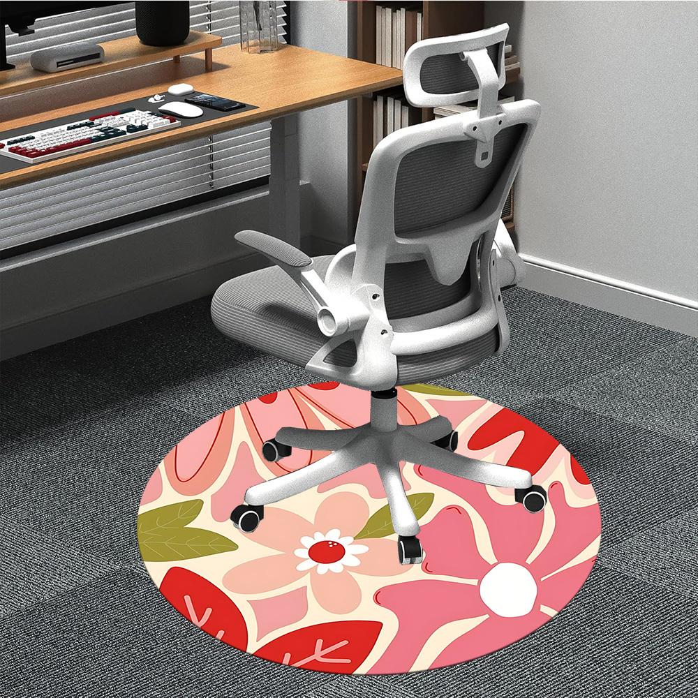 1pc Floral Pattern Office Round Area Rug, Mat Suitable For Office, Under Office Chairs Bedroom Living Room Home Decor, Room Deco 80cm
1pc Floral Pattern Office Round Area Rug, Mat Suitable For Office, Under Office Chairs Bedroom Living Room Home Decor, Room Deco 80cm