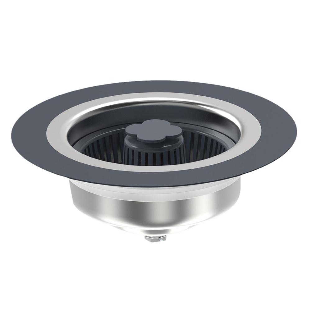 2 In 1 Kitchen Sink Drain Stopper Kit 304 Stainless Steel Stopping Blockage Bouncing Core Fast Drainage for 2.83-3.38 Inch Drain
2 In 1 Kitchen Sink Drain Stopper Kit 304 Stainless Steel Stopping Blockage Bouncing Core Fast Drainage for 2.83-3.38 Inch Drain