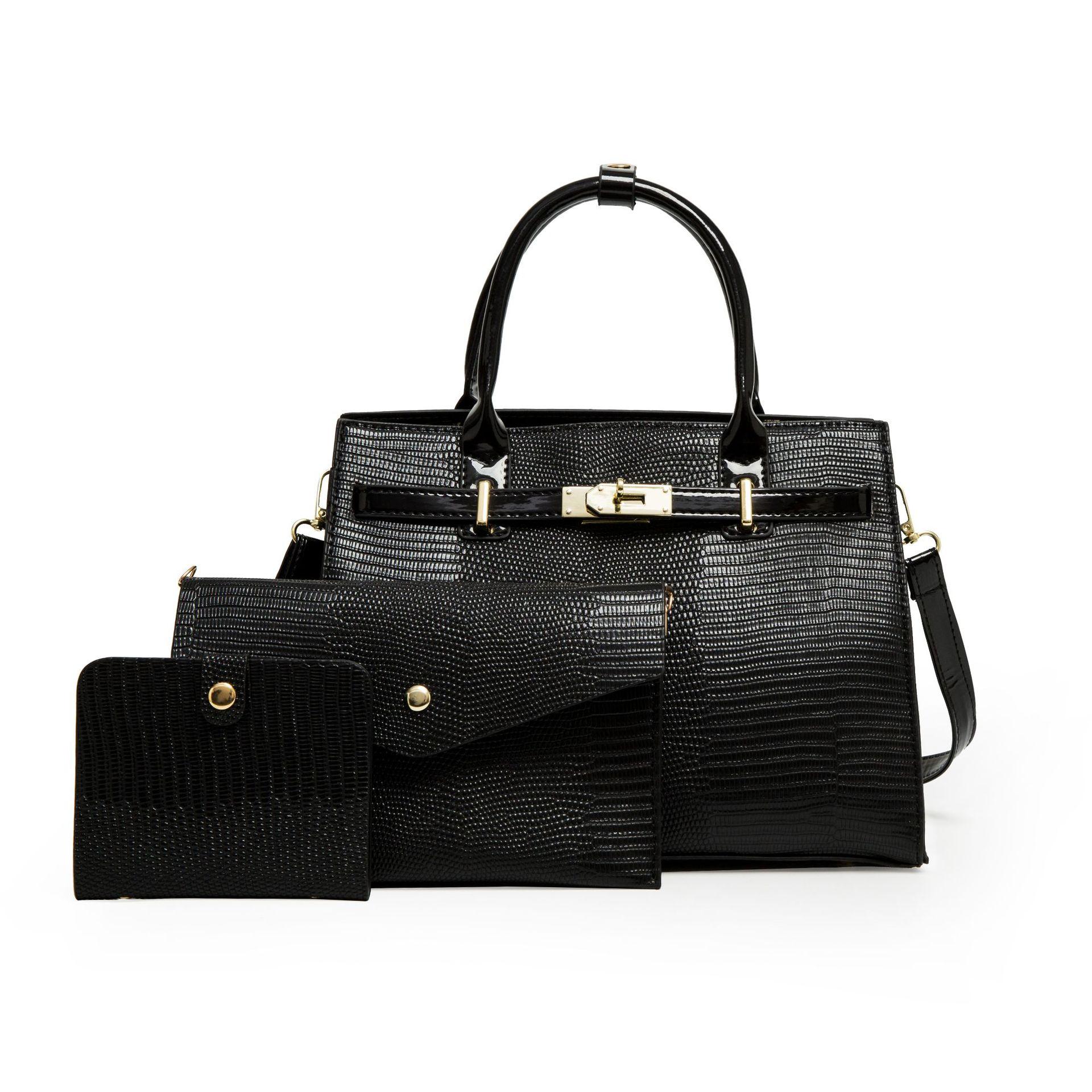 Atmospheric light luxury handbag New large-capacity shoulder messenger bag Fashion trend casual child and mother bag one size fits all чорний
Atmospheric light luxury handbag New large-capacity shoulder messenger bag Fashion trend casual child and mother bag one size fits all чорний