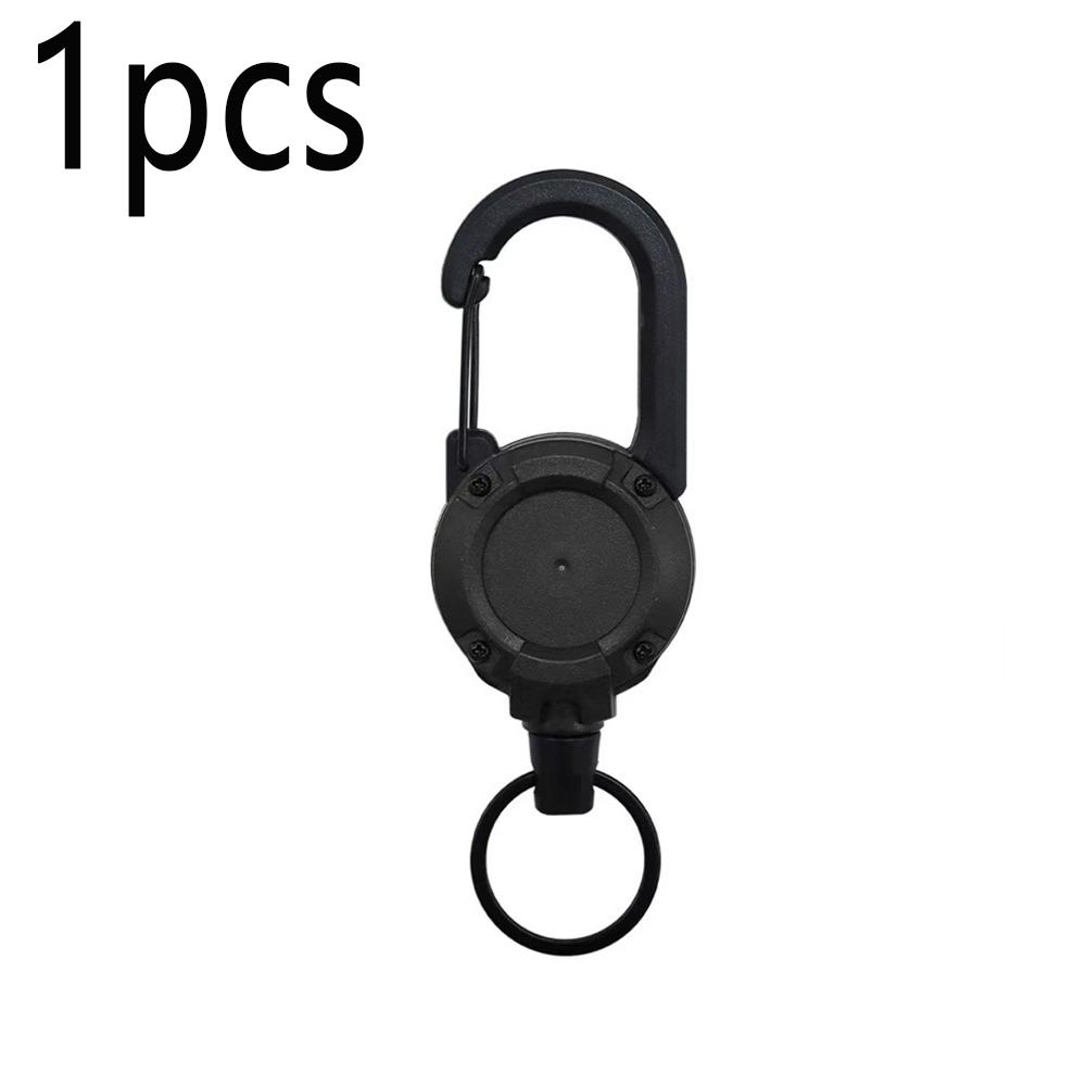 1/2pc Retractable Heavy Duty Pull Reel Carabiner Equipped With Steel Wire Anti-Theft Lock For Camping Everyday Use Keychain Tool other
1/2pc Retractable Heavy Duty Pull Reel Carabiner Equipped With Steel Wire Anti-Theft Lock For Camping Everyday Use Keychain Tool other