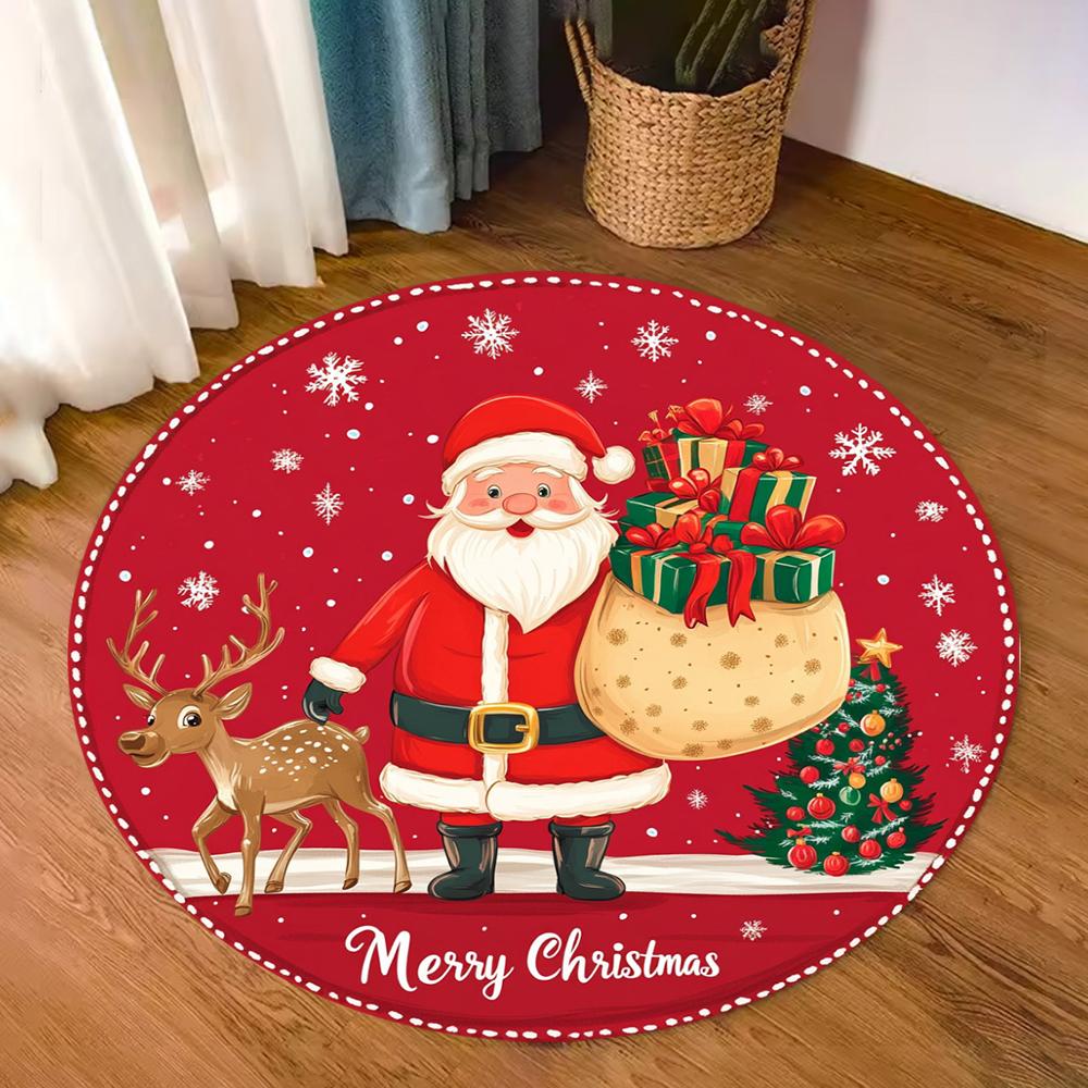 Festive Snowflake Christmas Tree Pattern Rug Soft Floor Mat for Living Room Bedroom Winter Holiday Home Decor Carpet 40x40cm
Festive Snowflake Christmas Tree Pattern Rug Soft Floor Mat for Living Room Bedroom Winter Holiday Home Decor Carpet 40x40cm