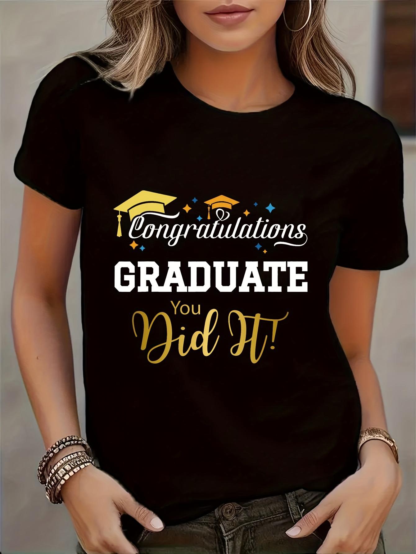 Graduation Season Themed Print Round Neck T-Shirt Short Sleeve Casual Top Spring Summer Women s Clothing 5XL різнокольоровий
Graduation Season Themed Print Round Neck T-Shirt Short Sleeve Casual Top Spring Summer Women s Clothing 5XL різнокольоровий