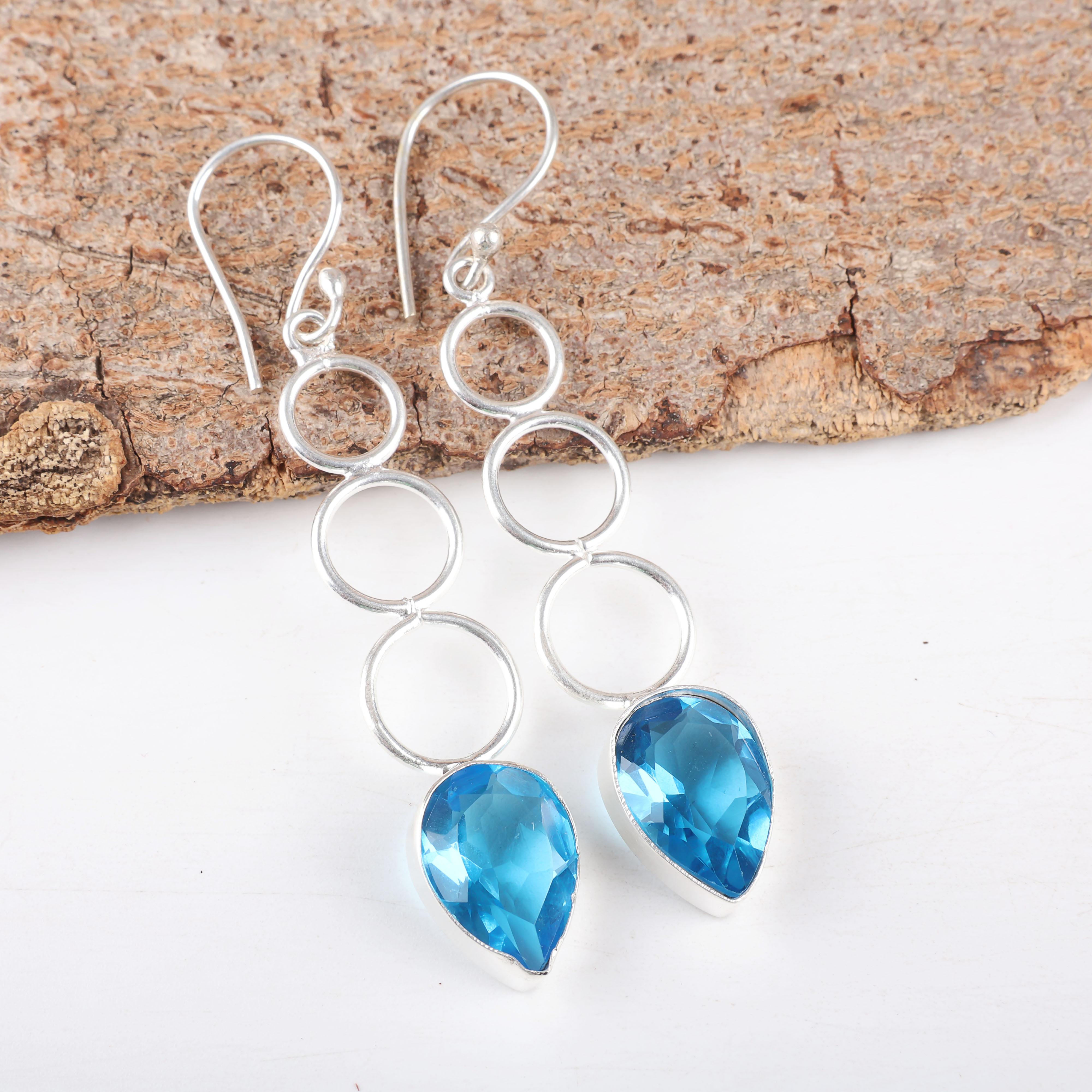 Серьги с голубым топазом Swiss Blue Topaz Gemstone Earring, 925 Solid Sterling Silver Earrings Jewelry Handmade Earrings, Silver Jewelry For Gift 2.56 Inches синий
Серьги с голубым топазом Swiss Blue Topaz Gemstone Earring, 925 Solid Sterling Silver Earrings Jewelry Handmade Earrings, Silver Jewelry For Gift 2.56 Inches синий
