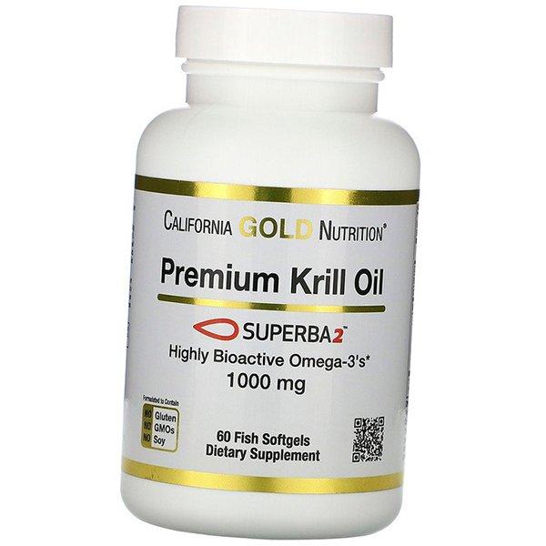 Масло Криля премиум-класса, SUPERBA2 Premium Krill Oil 1000, California Gold Nutrition 60гелкапс (67427006) 60softgels 
Масло Криля премиум-класса, SUPERBA2 Premium Krill Oil 1000, California Gold Nutrition 60гелкапс (67427006) 60softgels
