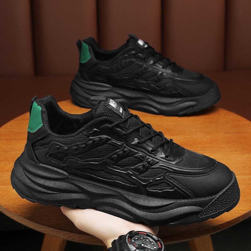 Летняя мужская обувь Новая дышащая сетчатая обувь Мужская модная универсальная обувь на толстой подошве Нескользящая спортивная обувь Повседневная обувь для папы Мужская 44