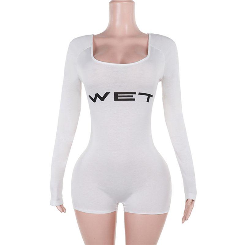 Fashion Sexy Slim Long Sleeve Siamese Jumpsuits Shorts Female Sexy Romper Jumpsuit Women White L
Fashion Sexy Slim Long Sleeve Siamese Jumpsuits Shorts Female Sexy Romper Jumpsuit Women White L
