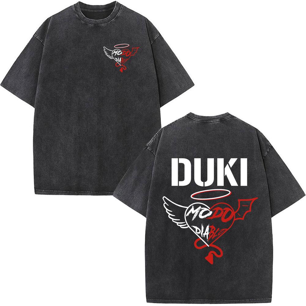 Rapper Duki Modo Dlablo Vintage Washed T-shirt Mens Women Clothing Fashion Hip Hop Short Sleeve Oversized T-shirts Streetwear 5XL різнокольоровий
Rapper Duki Modo Dlablo Vintage Washed T-shirt Mens Women Clothing Fashion Hip Hop Short Sleeve Oversized T-shirts Streetwear 5XL різнокольоровий