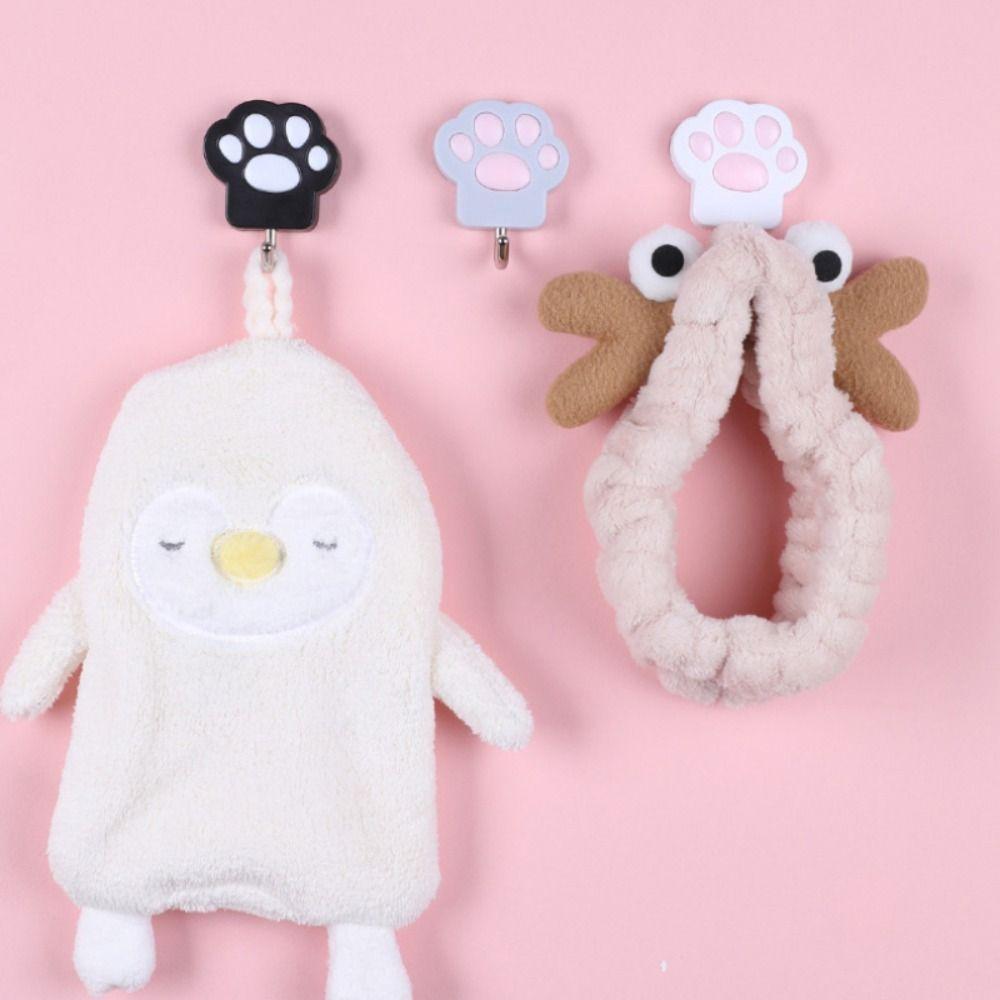 Wall-Mounted Towel Holder Punch Free Coat Hook Creative Cats Paw Shape Hanger Bedroom
Wall-Mounted Towel Holder Punch Free Coat Hook Creative Cats Paw Shape Hanger Bedroom