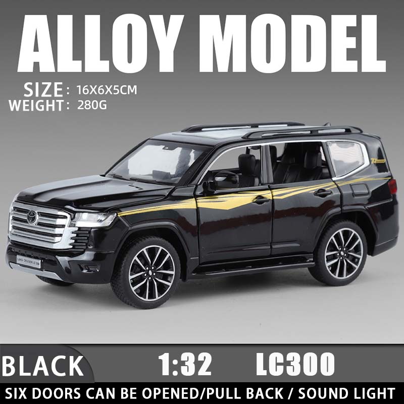 1:32 TOYOTA Land Cruiser LC300 High-end Alloy Model SUV Metal Vehicle Toys Doors Opened Boys Girls Various Styles Gifts Collect
1:32 TOYOTA Land Cruiser LC300 High-end Alloy Model SUV Metal Vehicle Toys Doors Opened Boys Girls Various Styles Gifts Collect